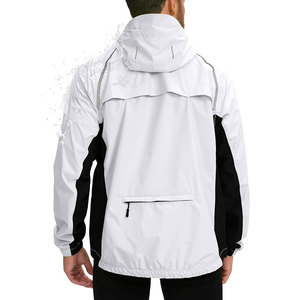 Veste de pluie pour homme, prix bas, best-seller, imperméable, coupe-vent, respirante, streetwear, avec fermeture éclair sur le devant - Product Image 2