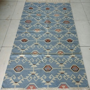 Tapis Kilim en Laine Tressé à la Main, Design Transitions, Réversible, Antidérapant, Toutes Saisons, Idéal pour Salon, Hôtel, Décoration Intérieure - Vente Flash - Product Image 1
