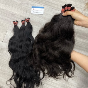 Extensions de cheveux humains ondulés vietnamiens, couleur naturelle noire, disponibles en longueurs de 8 à 32 pouces. - Product Image 6