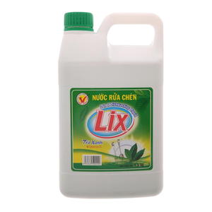 LIX Jabón Líquido para Platos con Aroma a Té Verde 1.4kg elimina la grasa de forma eficaz, dejando los platos frescos y limpios. - Product Image 1