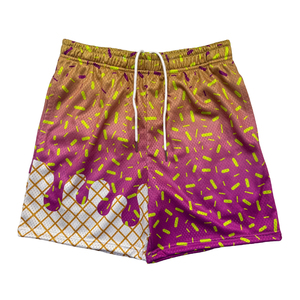 Pantalones Cortos Deportivos Personalizados de Alta Calidad al por Mayor, Pantalones Cortos de Baloncesto de Malla Personalizados para Hombre, Sublimados en Poliéster - Product Image 3