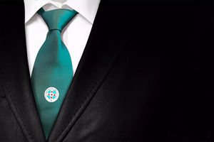 Corbata Masónica de Seda 100% Tejida con Símbolo de Grado Keystone, Regalo para Masones, Regalia Masónica Hecha a Medida, Nueva Colección 2026, Corbatas para Hombre - Product Image 2