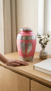 green aluminium urn <b>vase</b> <b>red</b> aluminium urn <b>vase</b> colored aluminium urn <b>vase</b> dual tone aluminium urn <b>vase</b> - Product Image 4
