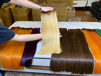 Perruques de Cheveux Naturels Vietnamiens Couleur Blonde Brins Sains Double Drawn Qualité Supérieure Direct Usine
