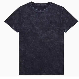 เสื้อยืดผู้ชายผ้าฝ้ายย้อมสีไทได แขนสั้น คอกลม ทรงปกติ สวมใส่สบาย ลายถักเรียบ สีน้ำเงินเข้ม - Product Image 4