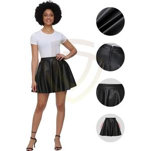 Falda Mini de Cuero Genuino para Mujer, Estilo Vintage con Bordado, Alta Calidad, Proveedor de Fábrica 2026 - Product Image 3