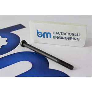 สลักเกลียวหกเหลี่ยมเหล็กกล้าคาร์บอนพรีเมียม แต่ความแข็งแรงสูง เกรด 8.8 สกรูหัวหกเหลี่ยม ทนทาน เคลือบออกไซด์สีดำ อุปกรณ์ยึดติดอุตสาหกรรม - Product Image 1