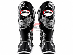 Protector de Espinillas para Muay Thai y MMA, Diseño Impreso Completo, Cuero Original de Alta Calidad, Protección Profesional para Artes Marciales - Product Image 2