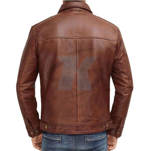 High Quality Customized Logo <b>Leather</b> Winter <b>Jacket</b> Fashion Clothing Hot Sale <b>Leather</b> <b>Jacket</b> For <b>Men</b> - Product Image 4