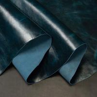 Lámina de Cuero Serraje Azul Oscuro con Patrón Pulido, Resistente al Viento, Ecológica, para Decoración del Hogar, Tamaño y Grosor Personalizables