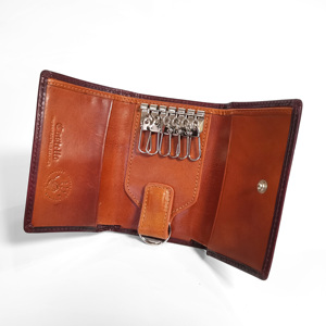 คุณภาพสูง Castello unisex พวงกุญแจกระเป๋าสตางค์หนังวัวแท้ผักสีแทน S/SNAP ออกใหม่5สีโพลีเอสเตอร์ - Product Image 2