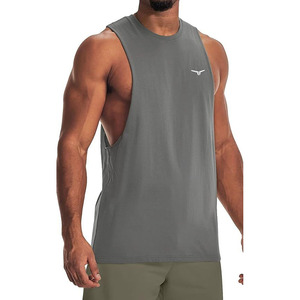 OEM Custom Design Men's Gym Stringer Tank Top Plus Size Canton Fitness <b>Running</b> <b>Singlet</b> Casual Print Jersey for Winter Sports - Product Image 5