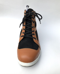 Chaussures de mode en cuir marron et noir, baskets unisexes, chaussures à lacets, chaussures décontractées - Product Image 3