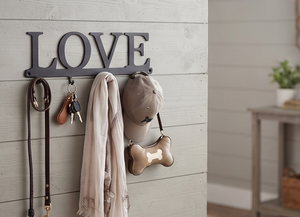 Premium Love Letter Wall Mounted Metal <b>Hooks</b> 5 <b>Hooks</b> Modern Style <b>Coat</b> Rack for Home <b>Decor</b> And Functional Storage Solution - Product Image 6