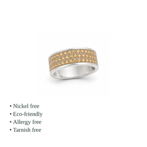 925 <b>Silver</b> Eternity Band Ring Pave Set Round Brilliant Cut Diamonds Unisex Luxury Everyday Wear - Product Image 2