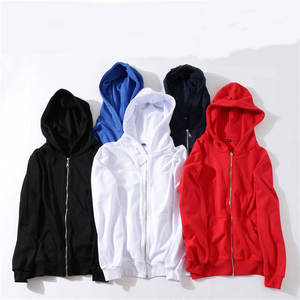Wholesale Custom Color Logo <b>Men</b> Printed Oversized Cotton Plain Oem Zipper Hoodie Unisex High Quality <b>Mens</b> <b>Pullover</b> Zip up Hoodie - Product Image 1