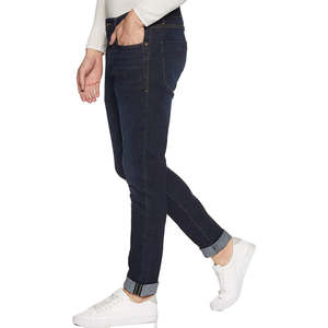 Jeans pour hommes, pantalons en jean droits, jeans en denim élégants, vêtements de rue pour hommes, pantalons en denim délavés, logo et design personnalisés, OEM - Product Image 3