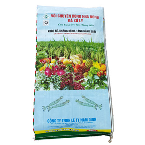 Sacs en PE tissé laminé BOPP recyclables Hieu Linh Vietnam 50 kg, surface estampée à chaud, usage industriel, pour aliments pour animaux et emballage de riz - Product Image 3