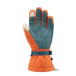 Gants de snowboard durables, imperméables, pour l'hiver, avec isolation thermique, paume antidérapante, coutures solides et poignets réglables - Product Image 5