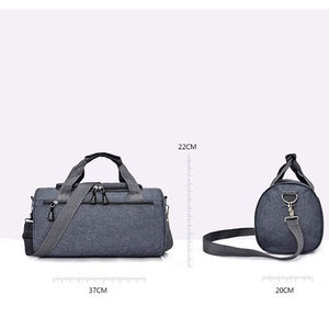 Sac de sport et de voyage unisexe en toile vintage, grande capacité, extensible, durable, à bandoulière, faible MOQ - Product Image 2