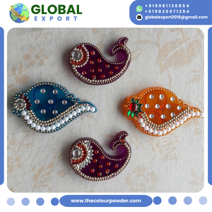 Rangoli Acrílico de Alta Demanda, Diseño Tradicional Hecho a Mano, Reutilizable, Certificado ISO, Embalaje para Exportación, Bodas, Diwali, Eventos Culturales - Product Image 5