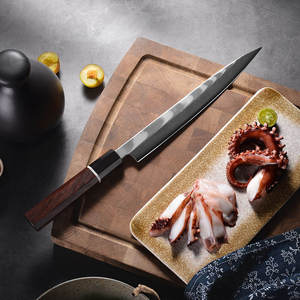 Cuchillo de Camping de Bolsillo, Acero de Damasco, Mango de Madera, Personalizable OEM - Product Image 1