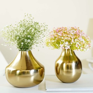Meilleur Choix : Vase Minimaliste de Table Doré 13cm et 18cm, Pot Décoratif Résistant à la Rouille pour Plantes, Idéal pour un Cadeau de Pendaison de Crémaillère - Product Image 4