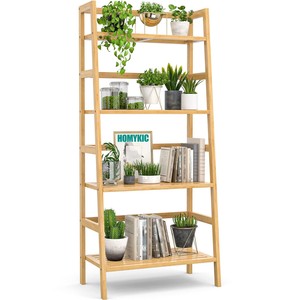 Escalera de Exhibición para Plantas de Madera Dura Marrón Tradicional Hecha a Mano con Barandilla para Uso en Exteriores en Todas las Estaciones, Venta al Por Mayor - Product Image 3