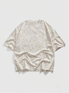 Vintage Washed Beige Rhinestone <b>Cross</b> Men's shirts Oversized Acid Wash T-shirt Christian Streetwear Luxury Graphic <b>Tops</b> Supplier - Product Image 4