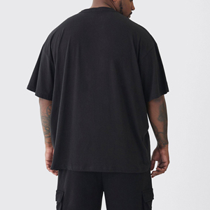 OEM Distressed Luxury Men's 100% Cotton T-Shirts High Quality <b>Acid</b> Wash Baggy Fit <b>Drop</b> Shoulder Hip Hop Quick Dry T-Shirts - Product Image 5