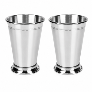 Verres à eau en acier inoxydable poli miroir, gobelets à jus écologiques réutilisables, ensemble de gobelets en métal lourd en promotion - Product Image 2