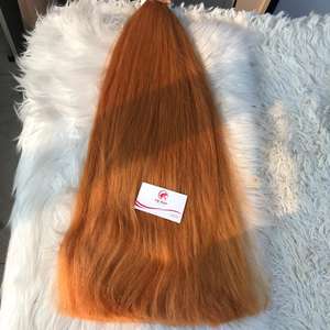 Top vente VQ cheveux 100% vietnamien Remy extensions de cheveux crus Double dessiné Bk Orange Style droit 100gr DHL FEDEX UPS expédition - Product Image 6