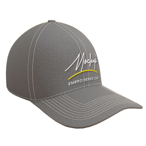 Casquette de baseball vintage en toile à 5/6 panneaux avec logo brodé 3D personnalisé, visière incurvée, pour sports de plein air - Product Image 4