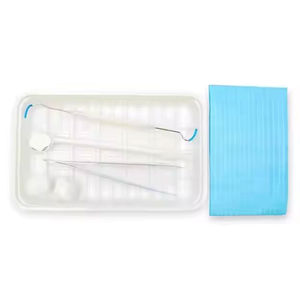 Instruments dentaires, kits dentaires, kit d'instruments dentaires manuels 4 pièces, acier de qualité médicale, certifié CE, grattoir dentaire, miroir buccal - Product Image 3