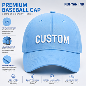 ผู้ผลิตหมวกเบสบอลแบบกำหนดเอง หมวกปักลายพรีเมียม หมวก Snapback ขายส่ง หมวกกีฬา 5 แผง หมวกโลโก้แบบกำหนดเอง โรงงาน OEM ผู้ผลิต - Product Image 1