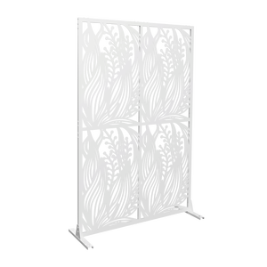 Free Standing W3.8Ft X H6Ft Metal Indoor/Outdoor Decorative <b>Privacy</b> Screen for Patio <b>Balcony</b> Indoor Dividers - Product Image 1