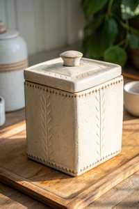 Ceramic Tea <b>Canisters</b> <b>Set</b> With Lids And Tassels In Pastel Colors For Storage - Product Image 3