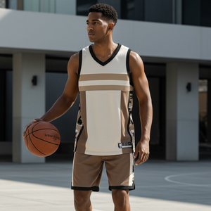 Conjunto de Uniforme de Baloncesto Universitario Personalizado, Jersey y Pantalones Cortos de Baloncesto Transpirables de Alta Elasticidad para Equipos Deportivos Universitarios - Product Image 6