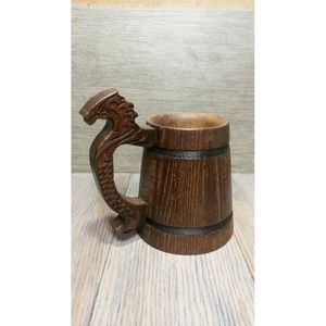 Handmade <b>Rustic</b> <b>Wooden</b> Mug for Drinks Premium Drinkware with Unique Appeal - Product Image 1