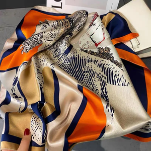 Nouveau Foulard en Soie Carré pour Femme, Foulard de Luxe pour Sac à Main, Foulard de Créateur en Soie 70*70cm - Product Image 5