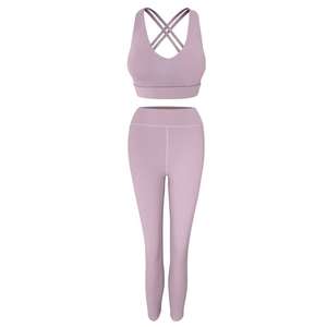 Women Yoga Sets Breathable Solid Bra Leggings Pants Fitness Running Clothes Sexy Gym Top Sportswear Plus Size Quick Dry Seamless - Product Image 5