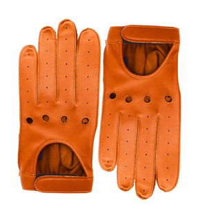 Guantes de Conducción Deportivos de Moda para Hombre, 100% Piel de Oveja, Sin Forro, Color Marrón Cognac, Ajuste Clásico, para Uso Diario, Esquí y Ciclismo - Product Image 5