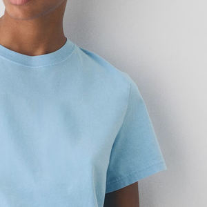 Camiseta Elegante para Mujer, Algodón Suave, Estilo Casual para Uso Diario, Cómoda, Transpirable, Top de Moda de Verano, Suministro al por Mayor, Precio Económico - Product Image 4