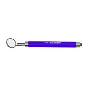 Miroir buccal dentaire avec lumière LED, manche de couleur violette, instrument d'examen oral, instruments chirurgicaux en acier inoxydable allemand - Product Image 6