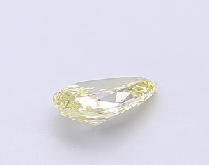 Diamant taille poire 0,51 carat, jaune vif fantaisie, excellente taille, clarté VS1, pierre précieuse brillante cultivée en laboratoire, bijoux fins - Product Image 2
