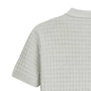 Polo en Lin Tricoté pour Homme, Manches Courtes, Léger, Respirant, Coupe Slim, Décontracté et Élégant, Idéal pour l'Été, Écologique, Vente en Gros - Product Image 6