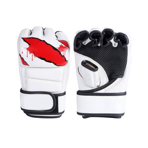 Gants de boxe MMA professionnels en cuir de vachette 16 oz avec fermeture auto-agrippante haute densité pour le kick-boxing, le Sanda et l'entraînement MMA - Product Image 1