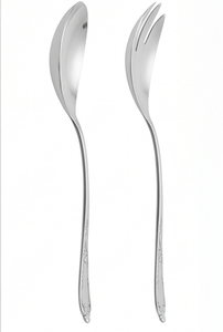 Servidor de Ensalada de Acero Inoxidable con Acabado Plateado de Alta Calidad para Uso Diario, Catering, Eventos y Fiestas - Product Image 3