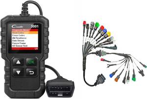 Rinku Motors RG 21 Pin Coplar Cable pour la numérisation de vélo BS6 et BS7 Compatible avec Creader 3001 OBD II Scanner OBD Reader - Product Image 4