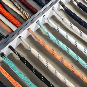 Vente chaude Corde solide de luxe 100% polyester tressée 3 brins torsadés résistante à l'eau écologique couleur personnalisée taille réglable - Product Image 3